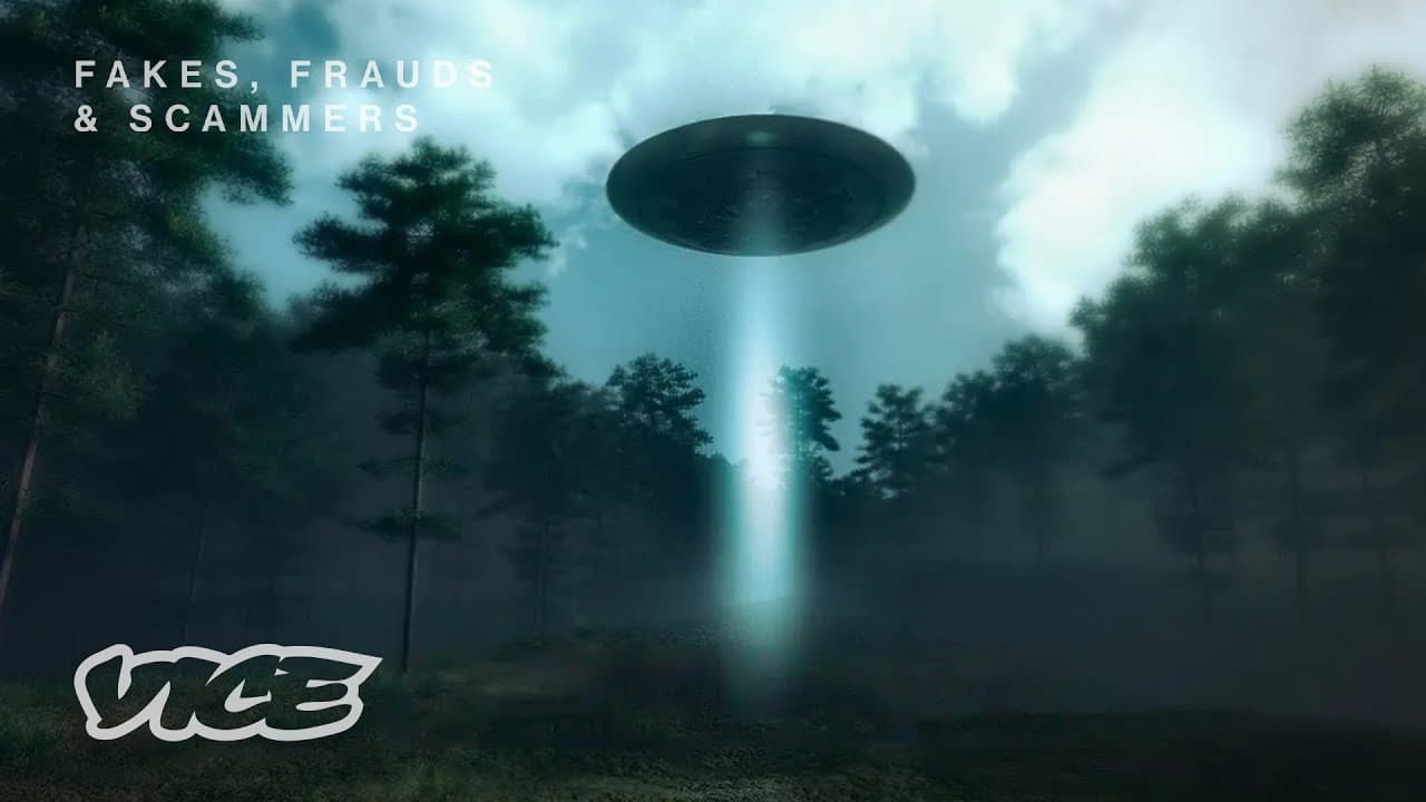 Material visual localizado del engaño ovni de Morristown de YouTube / VICE