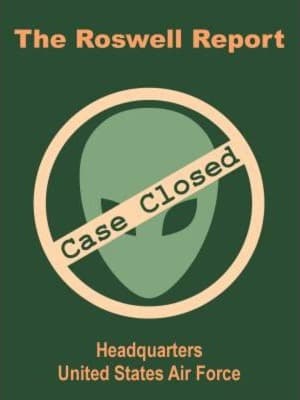 Couverture du rapport de l'US Air Force The Roswell Report: Case Closed de 1997