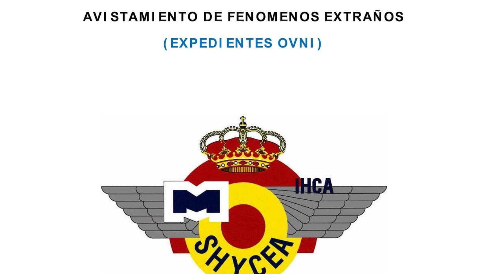 Portada del expediente militar español desclasificado sobre el incidente de la Base Aérea de Talavera de 1976