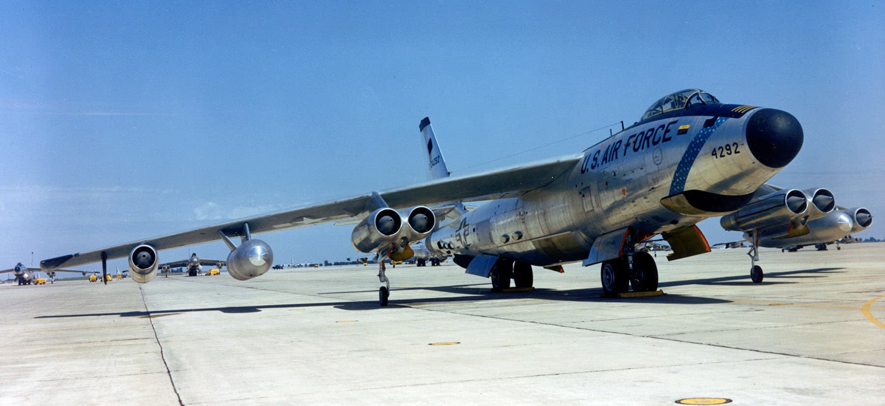 United States Air Force Boeing RB-47H reconnaissance aircraft in flight