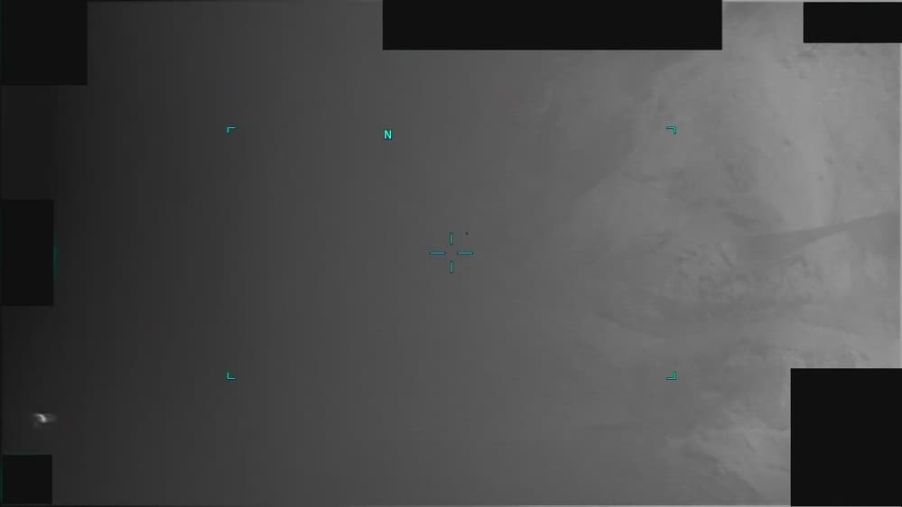 Infrared target partly occluded in DOW-UAP-PR136
